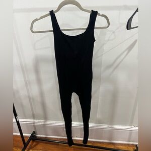 Black ribbed bodysuit